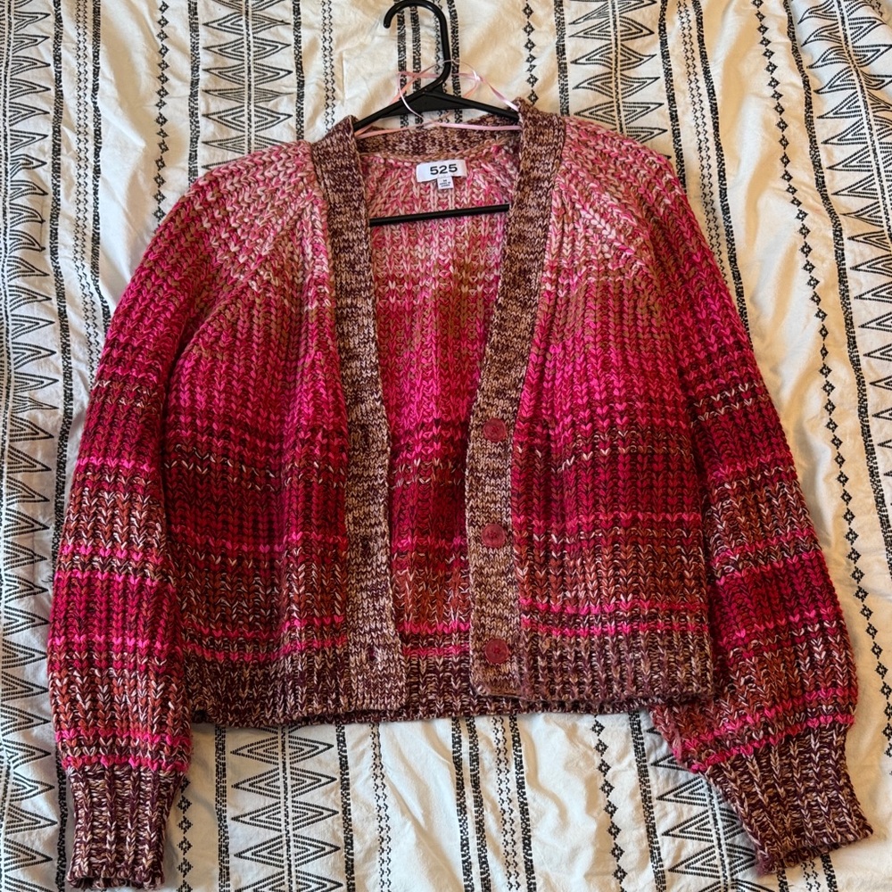 525 America Women's Multicolor Knit Cardigan